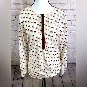 Talbots Blouse Patterned EUC